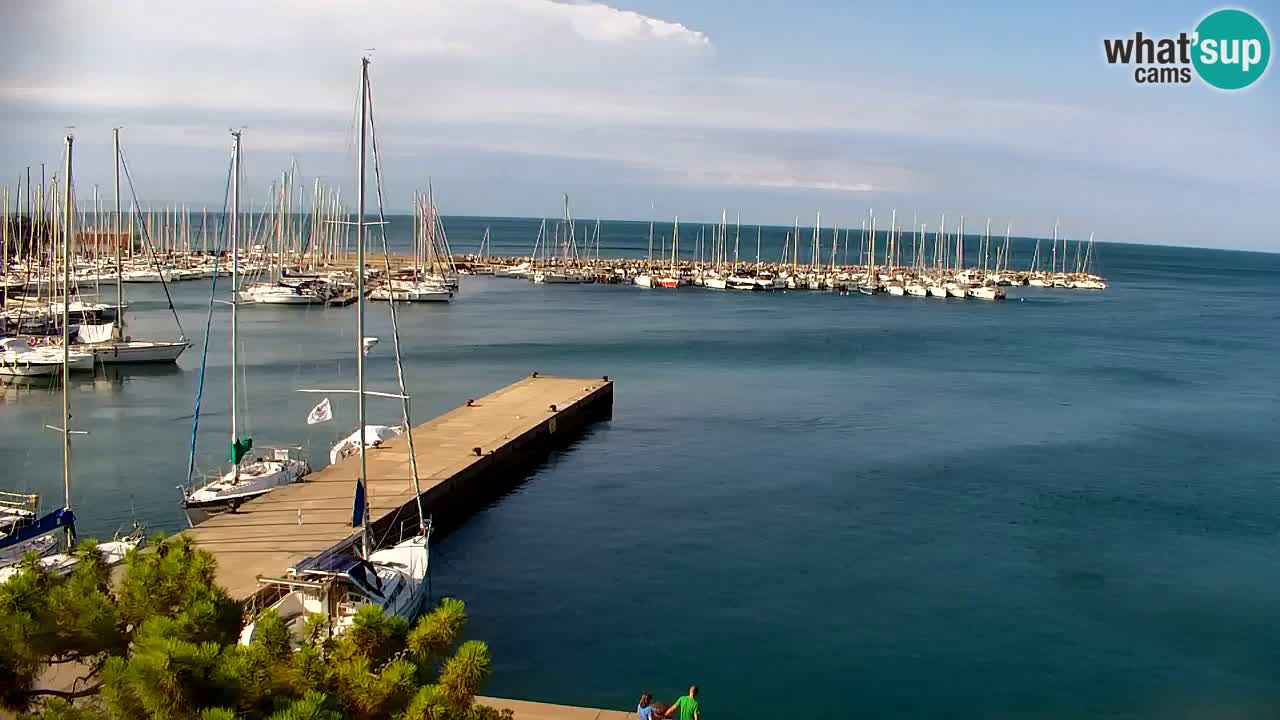 Webcam Baie de Sistiana – Vue en direct de la marina et de la baie