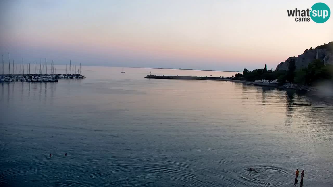 Webcam Bahía de Sistiana – Vista en directo del puerto deportivo y la costa