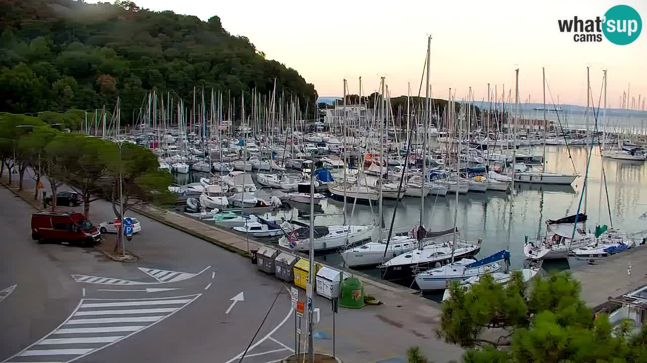 Webcam Bahía de Sistiana – Vista en directo del puerto deportivo y la costa