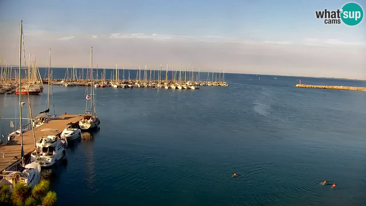 Webcam Bahía de Sistiana – Vista en directo del puerto deportivo y la costa
