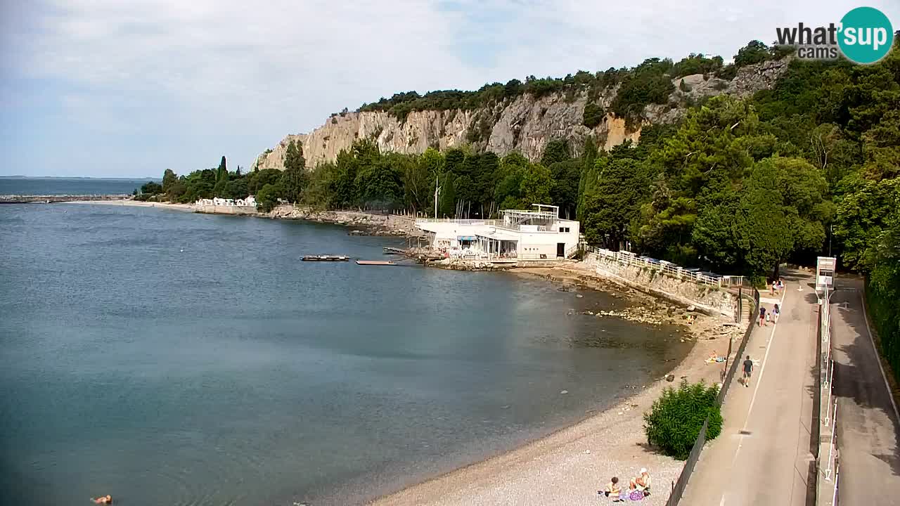 Webcam Bahía de Sistiana – Vista en directo del puerto deportivo y la costa