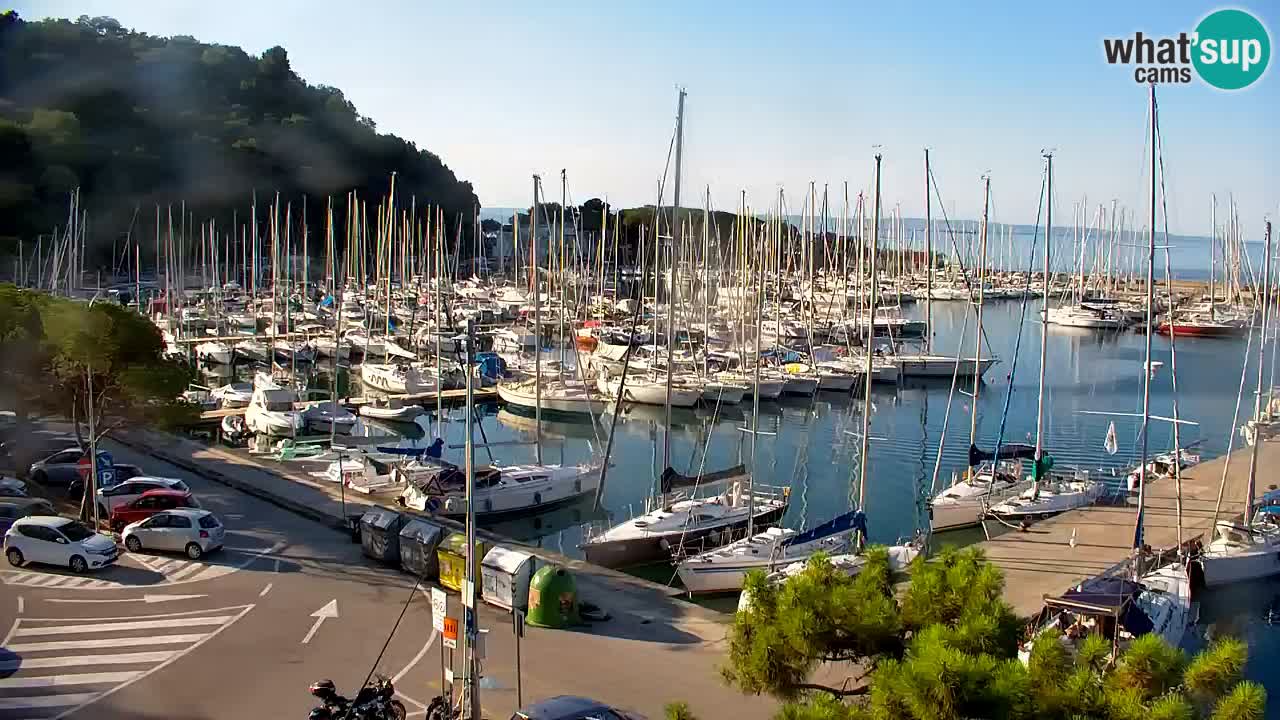 Web kamera Sistiana Uvala – Pogled uživo na marinu i zaljev