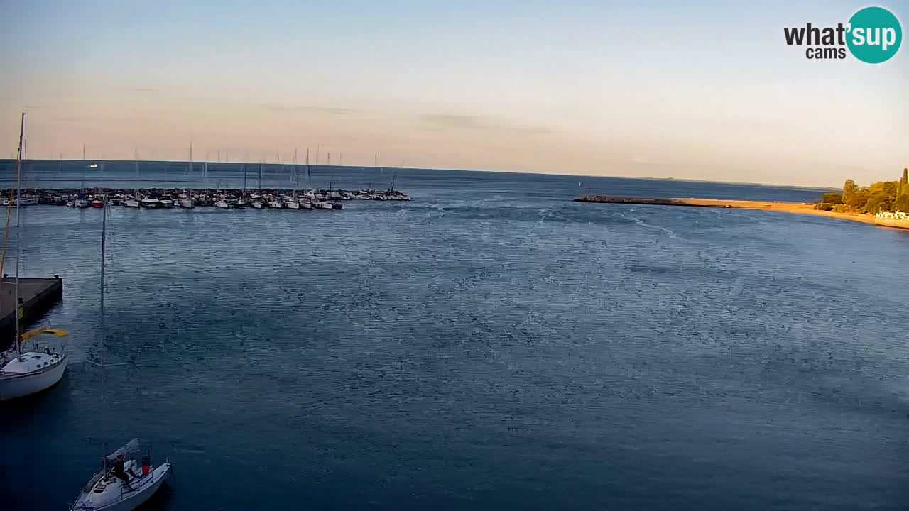 Spletna kamera Sesljanski zaliv – Pogled v živo na marino in zaliv