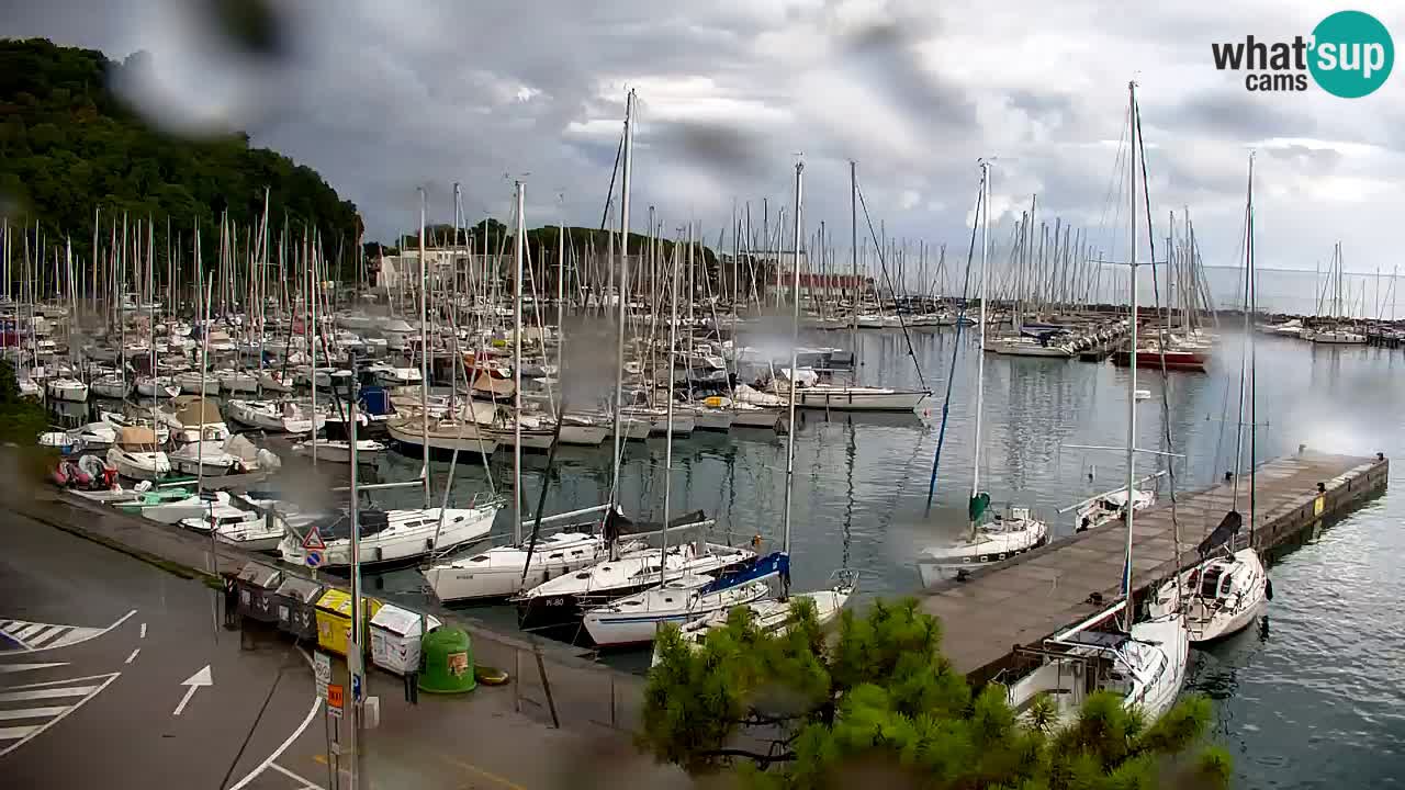 Webcam Bahía de Sistiana – Vista en directo del puerto deportivo y la costa