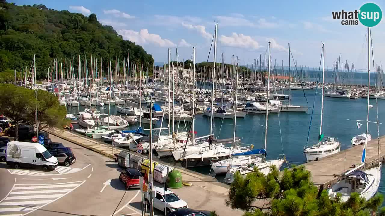 Webcam Baie de Sistiana – Vue en direct de la marina et de la baie