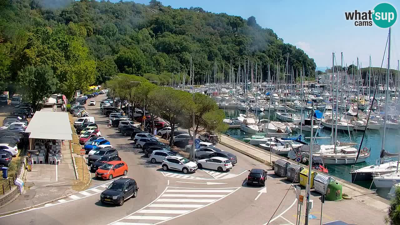 Web kamera Sistiana Uvala – Pogled uživo na marinu i zaljev