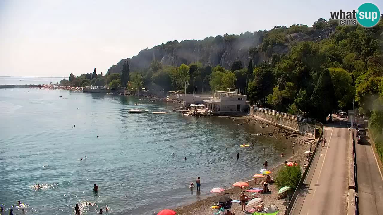 Webcam Bahía de Sistiana – Vista en directo del puerto deportivo y la costa