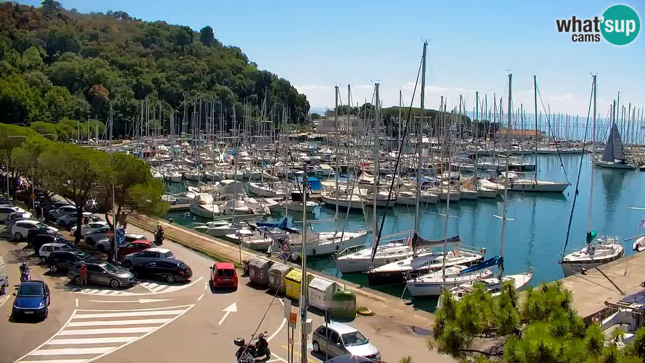 Web kamera Sistiana Uvala – Pogled uživo na marinu i zaljev