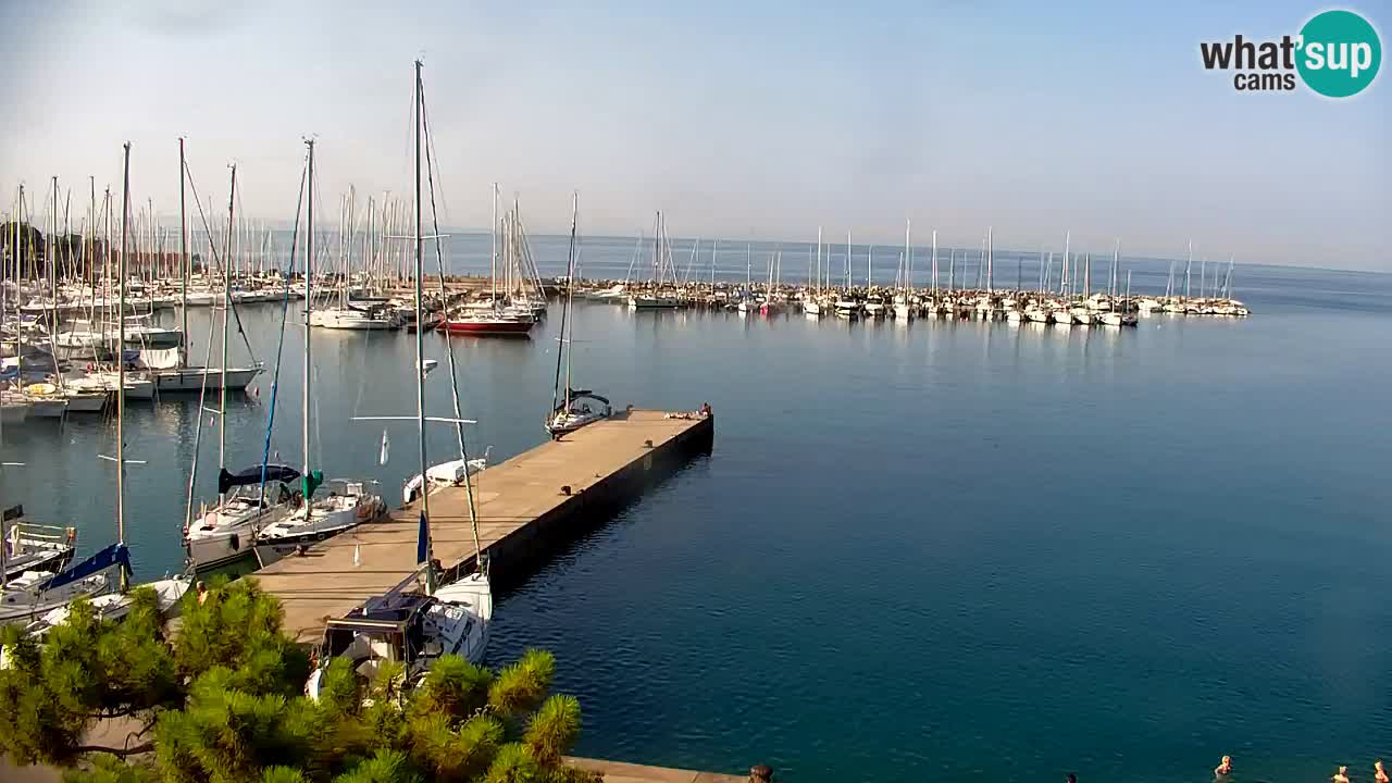 Webcam Baie de Sistiana – Vue en direct de la marina et de la baie