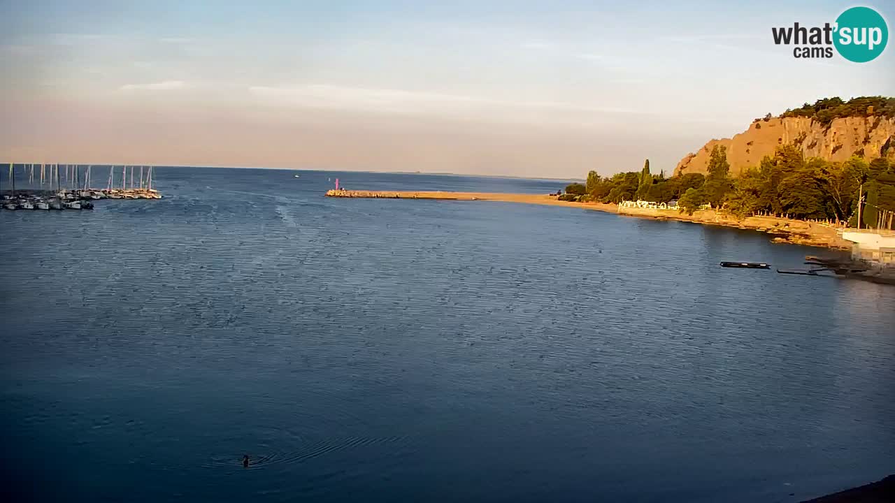 Spletna kamera Sesljanski zaliv – Pogled v živo na marino in zaliv