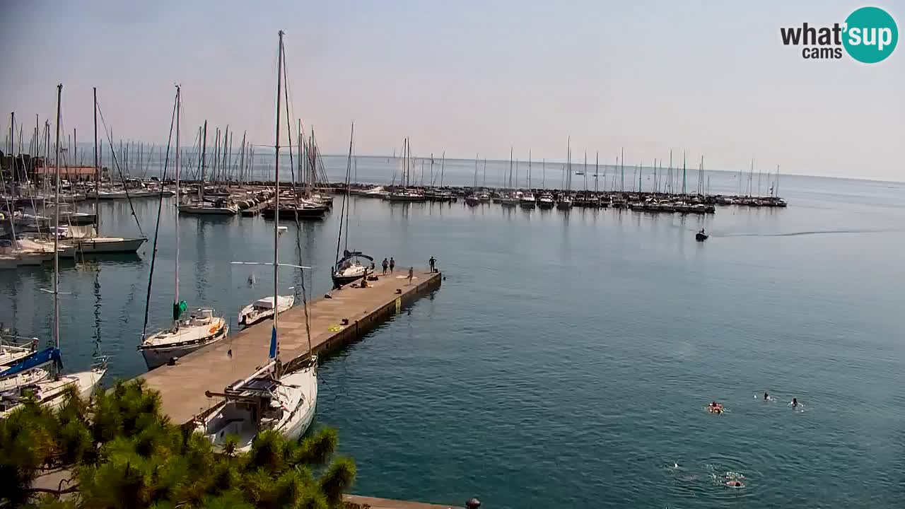 Webcam Baie de Sistiana – Vue en direct de la marina et de la baie