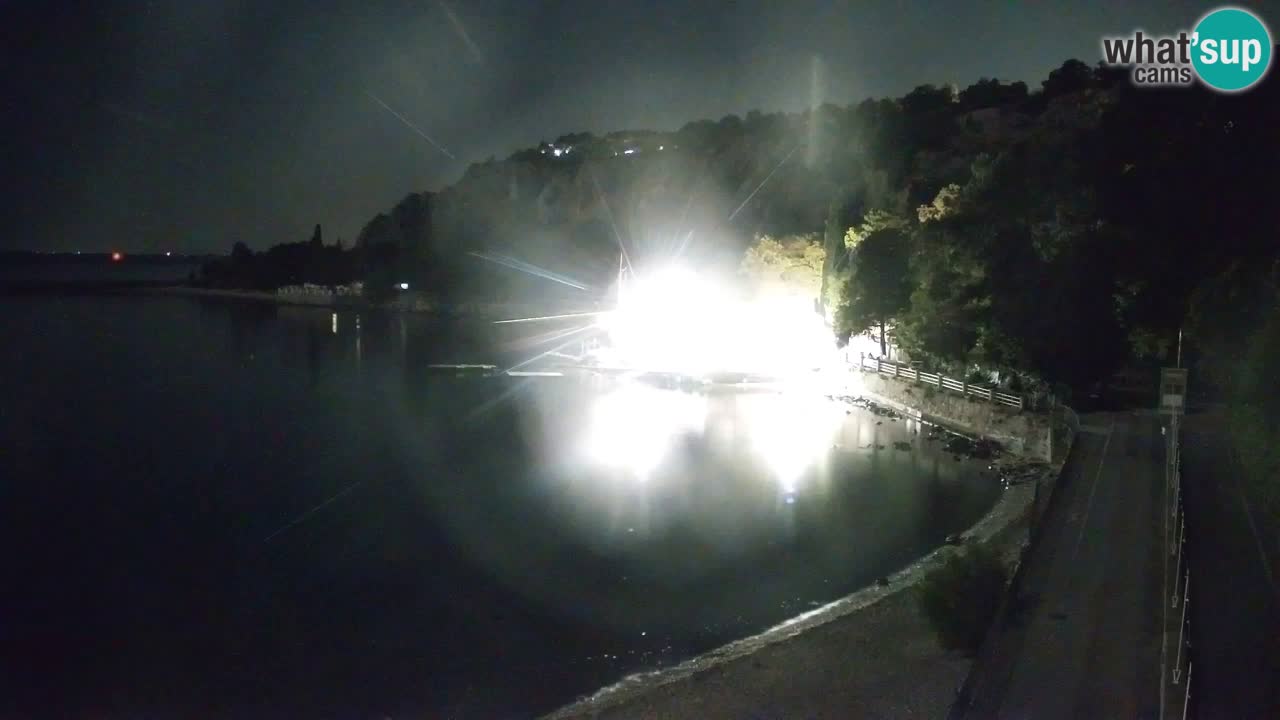 Webcam Bahía de Sistiana – Vista en directo del puerto deportivo y la costa