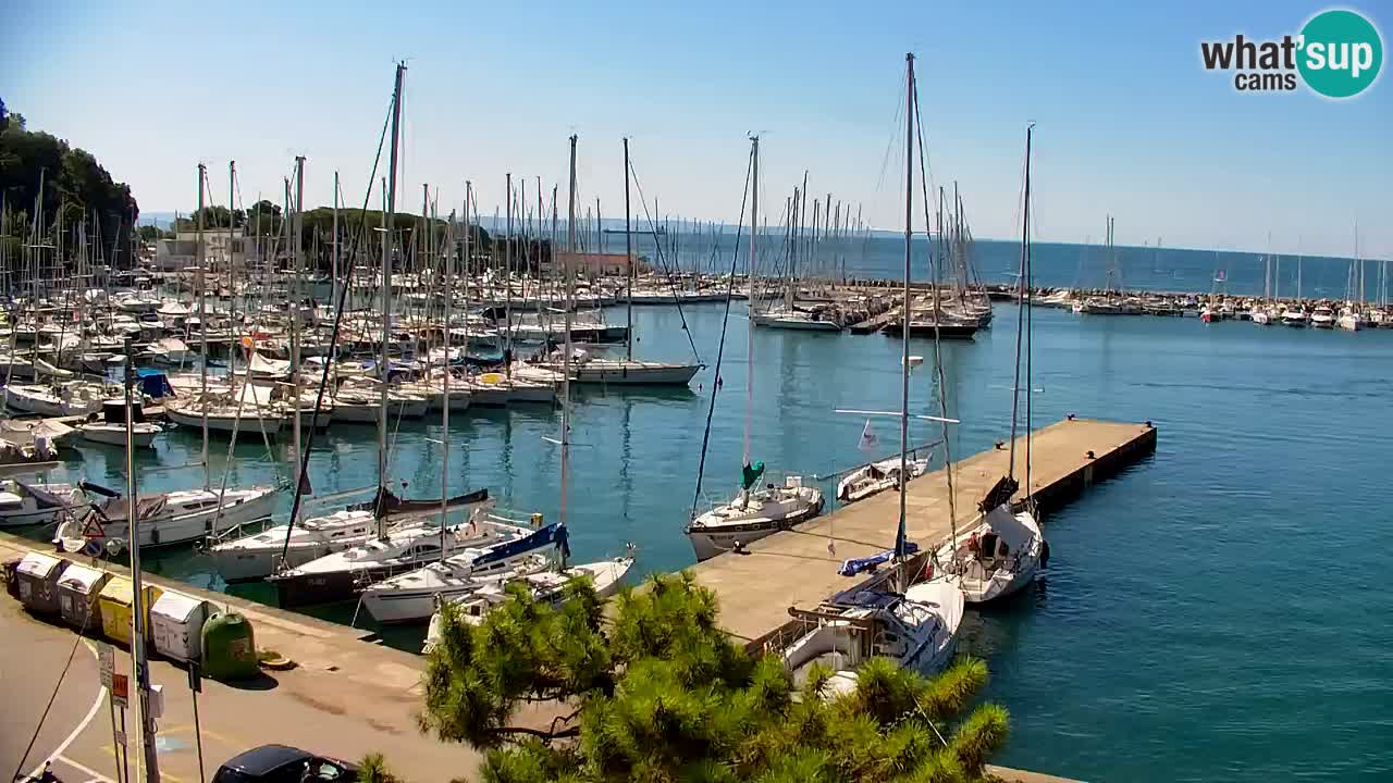 Webcam Baie de Sistiana – Vue en direct de la marina et de la baie
