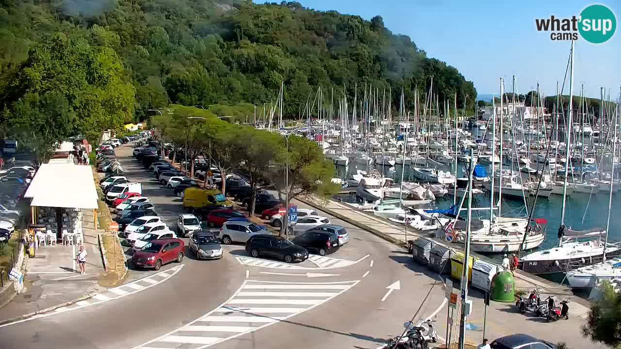 Webcam Bahía de Sistiana – Vista en directo del puerto deportivo y la costa
