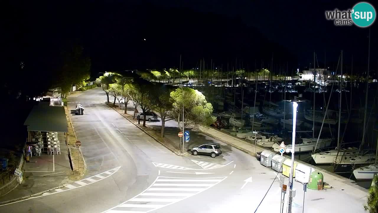 Webcam Bahía de Sistiana – Vista en directo del puerto deportivo y la costa