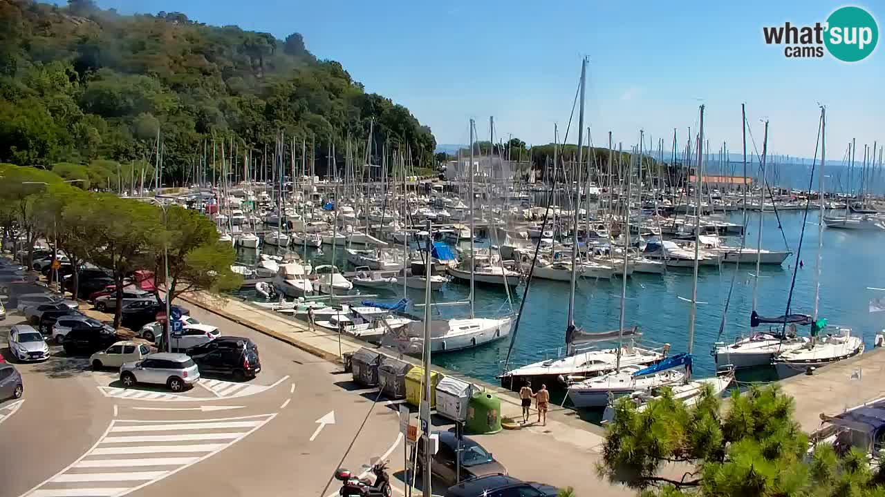 Webcam Baie de Sistiana – Vue en direct de la marina et de la baie