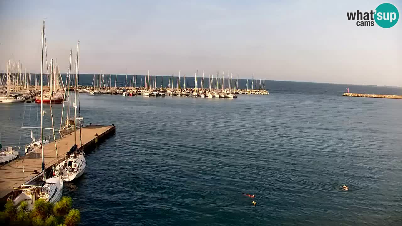 Spletna kamera Sesljanski zaliv – Pogled v živo na marino in zaliv