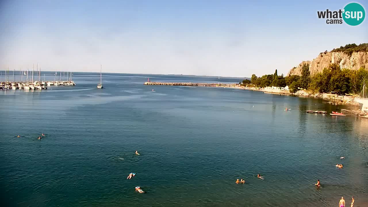 Spletna kamera Sesljanski zaliv – Pogled v živo na marino in zaliv