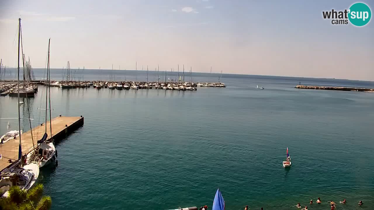 Webcam Baie de Sistiana – Vue en direct de la marina et de la baie