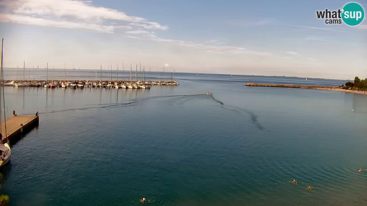 Spletna kamera Sesljanski zaliv – Pogled v živo na marino in zaliv