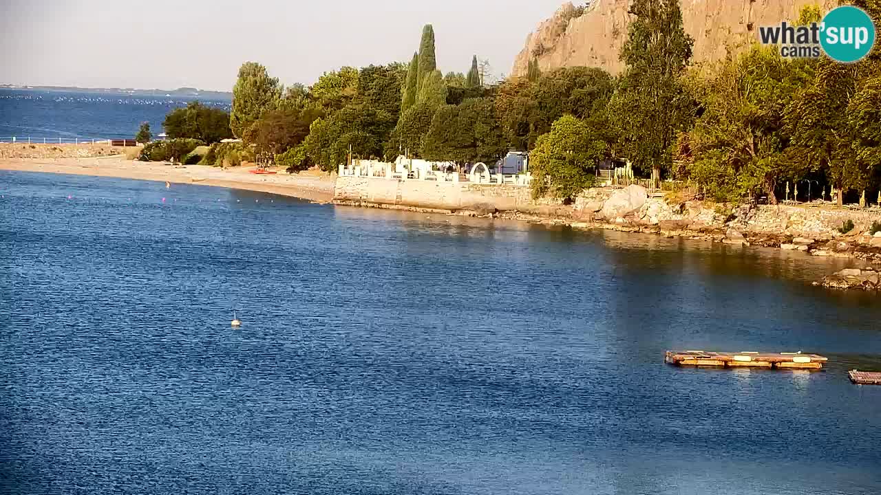 Webcam Bahía de Sistiana – Vista en directo del puerto deportivo y la costa