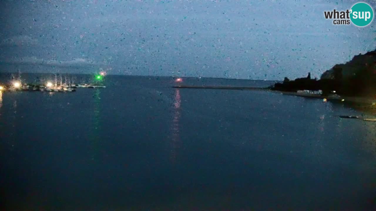 Webcam Bahía de Sistiana – Vista en directo del puerto deportivo y la costa
