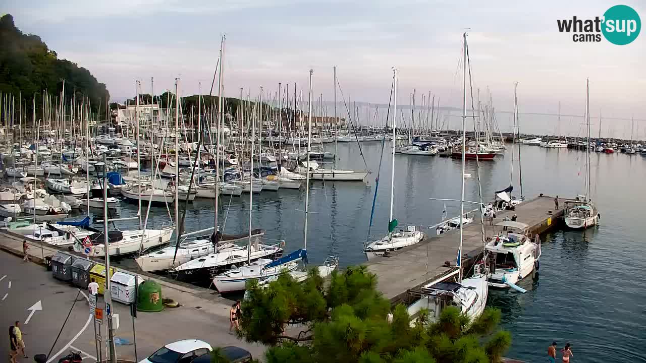 Webcam Bahía de Sistiana – Vista en directo del puerto deportivo y la costa