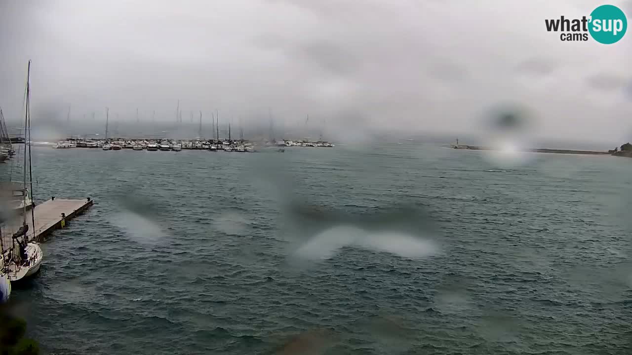Spletna kamera Sesljanski zaliv – Pogled v živo na marino in zaliv