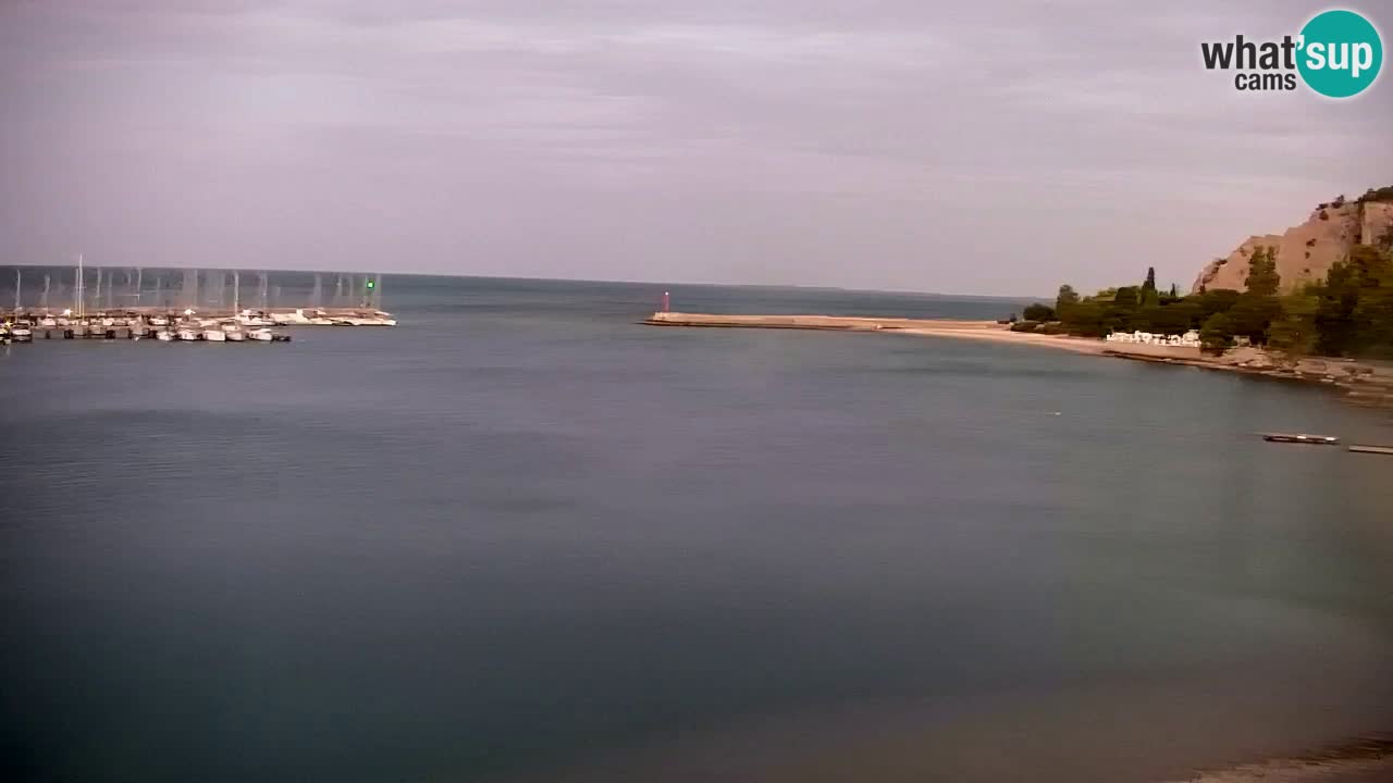 Webcam Baie de Sistiana – Vue en direct de la marina et de la baie