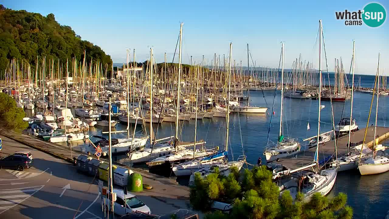 Webcam Baie de Sistiana – Vue en direct de la marina et de la baie