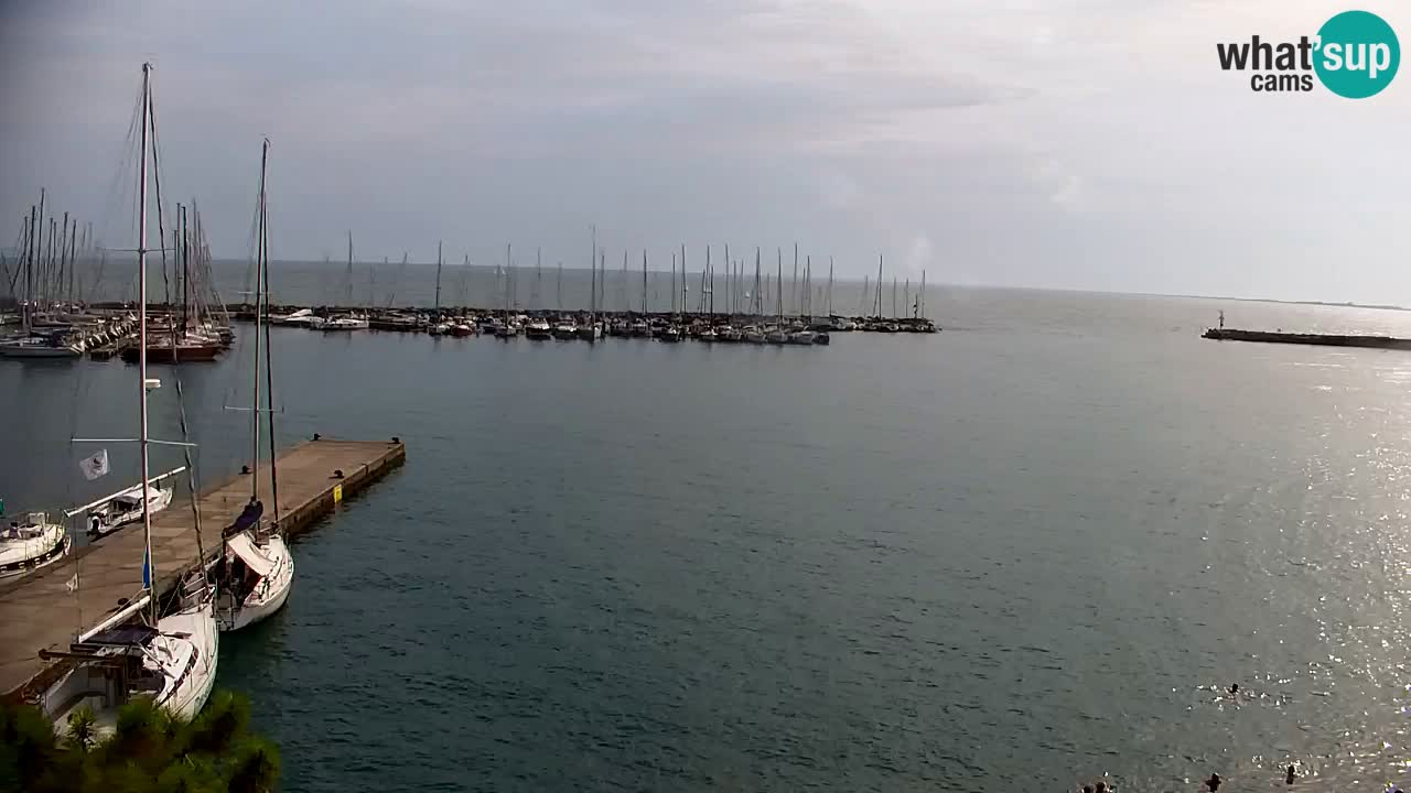 Webcam Bahía de Sistiana – Vista en directo del puerto deportivo y la costa