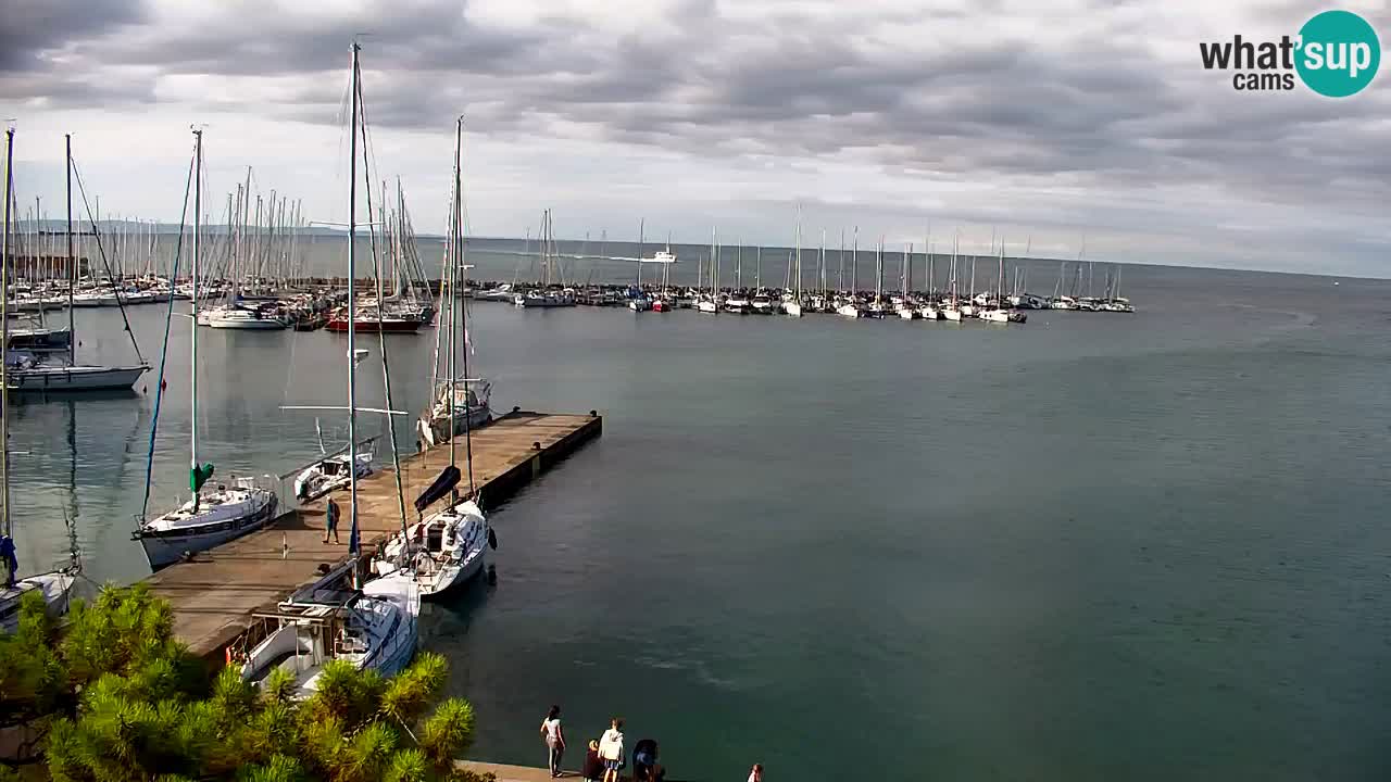 Webcam Baie de Sistiana – Vue en direct de la marina et de la baie