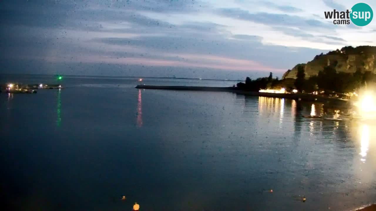 Webcam Bahía de Sistiana – Vista en directo del puerto deportivo y la costa