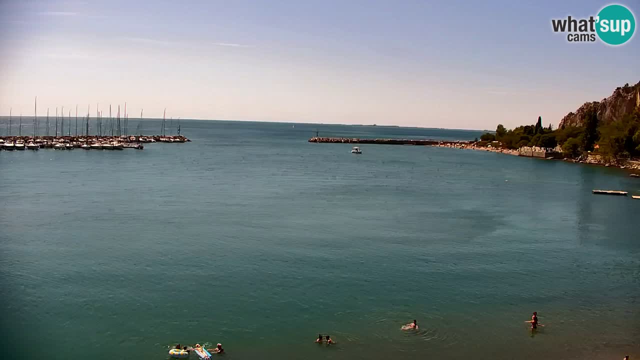 Webcam Baie de Sistiana – Vue en direct de la marina et de la baie