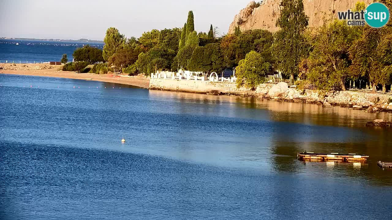 Webcam Bahía de Sistiana – Vista en directo del puerto deportivo y la costa