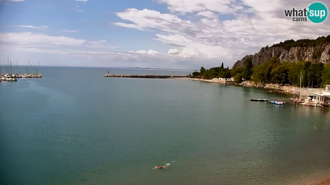 Web kamera Sistiana Uvala – Pogled uživo na marinu i zaljev