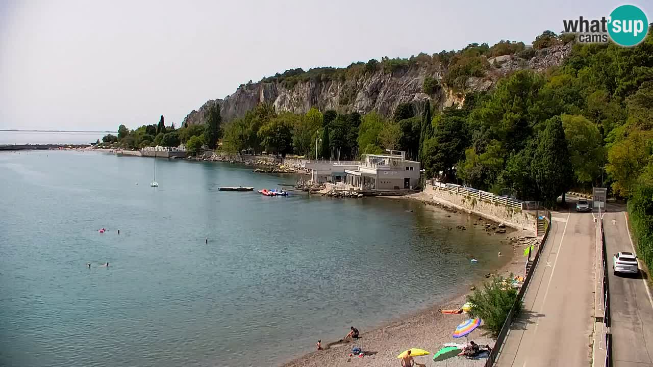 Webcam Bahía de Sistiana – Vista en directo del puerto deportivo y la costa