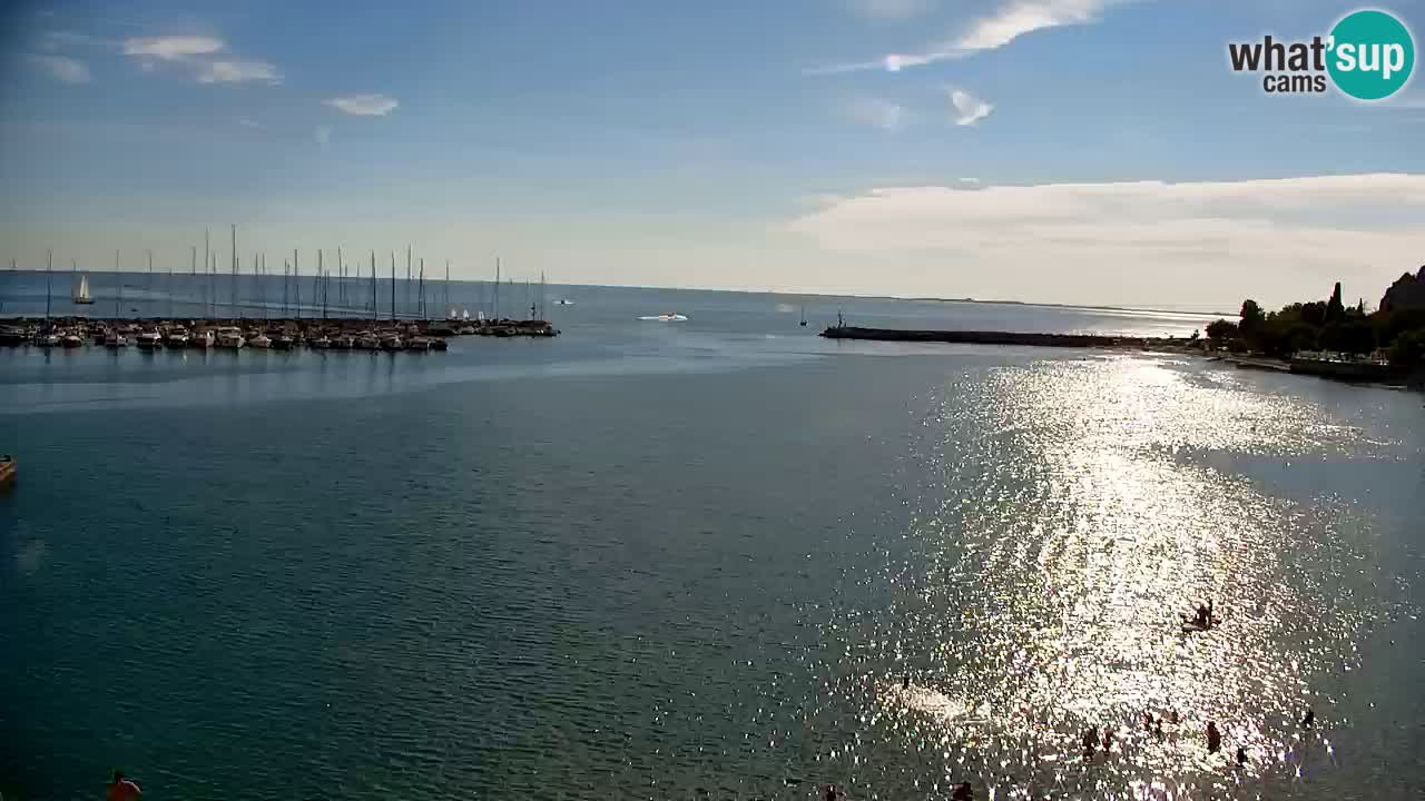 Webcam Baie de Sistiana – Vue en direct de la marina et de la baie