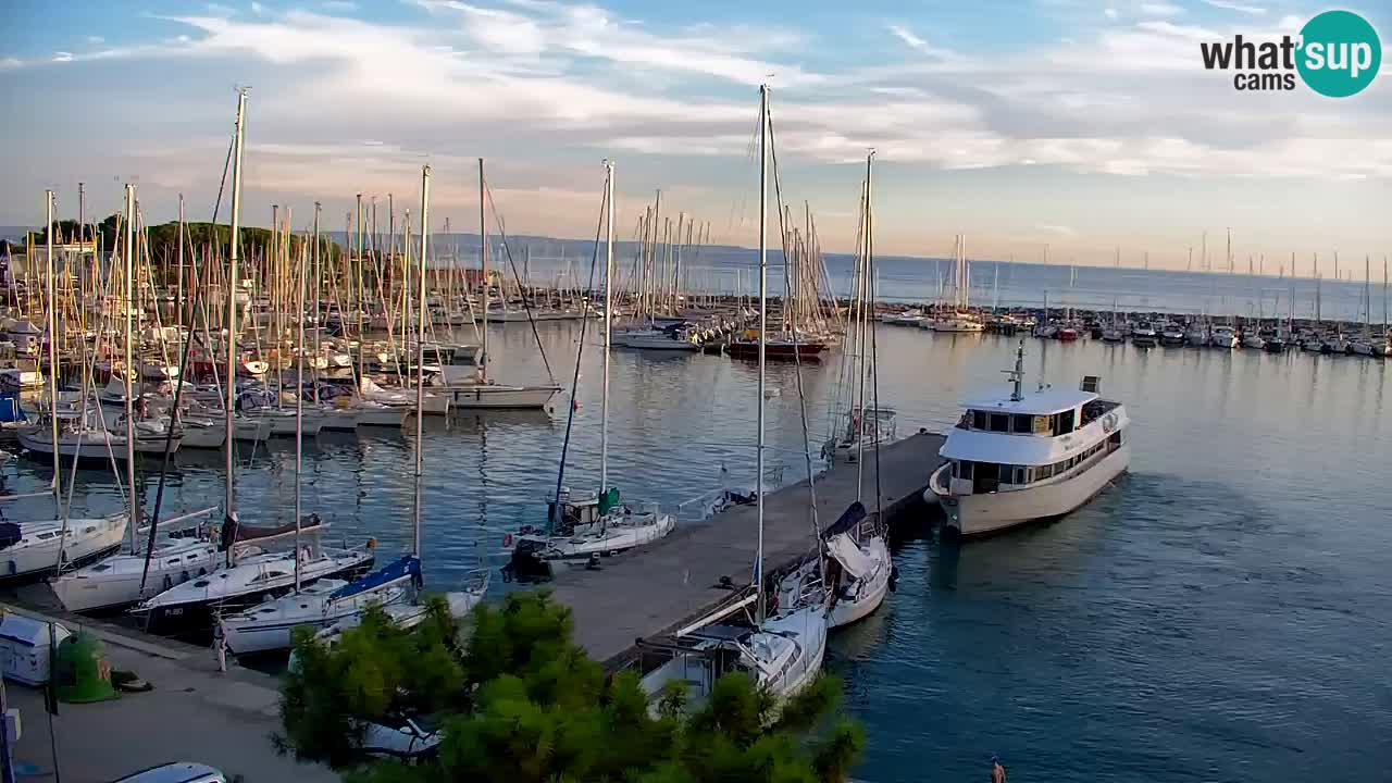 Webcam Baie de Sistiana – Vue en direct de la marina et de la baie