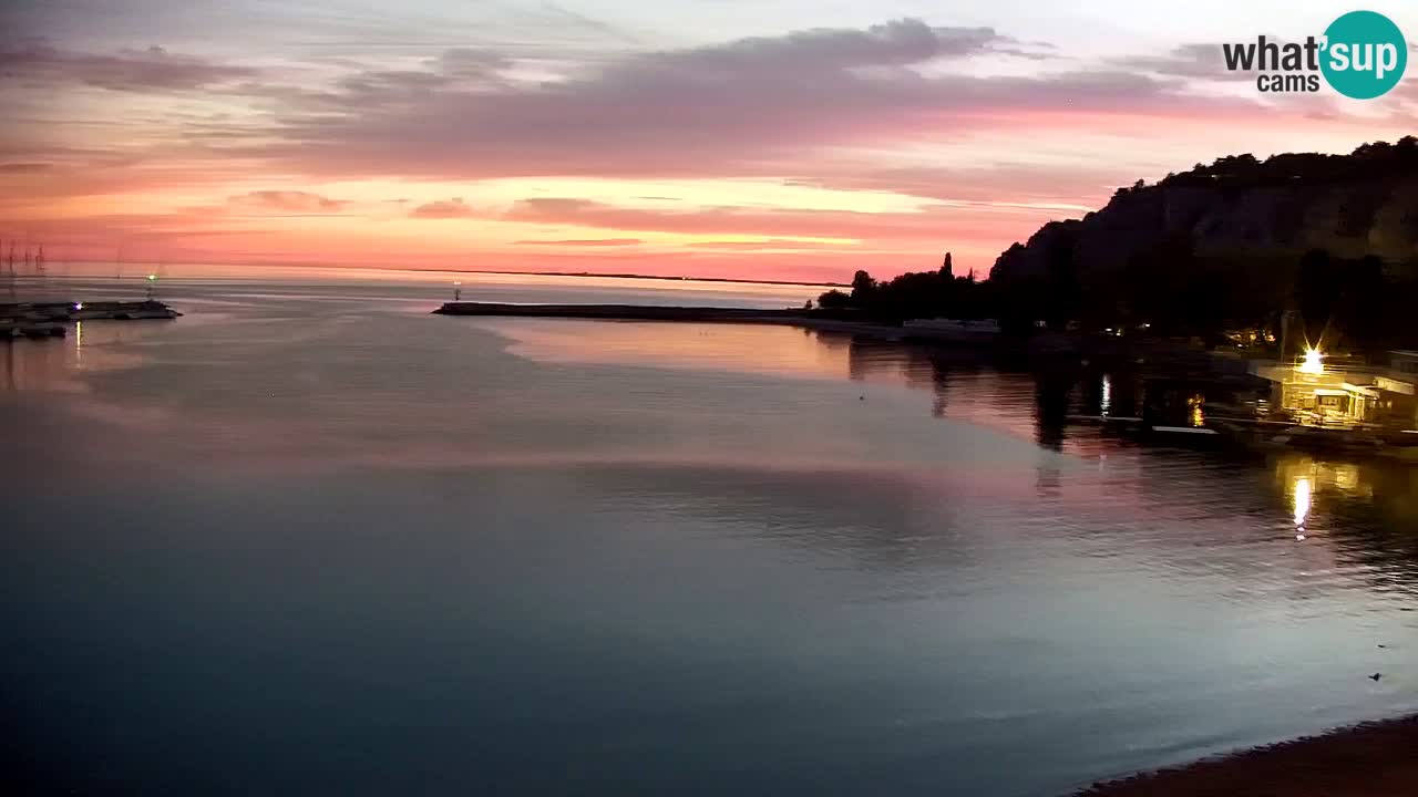 Webcam Baie de Sistiana – Vue en direct de la marina et de la baie