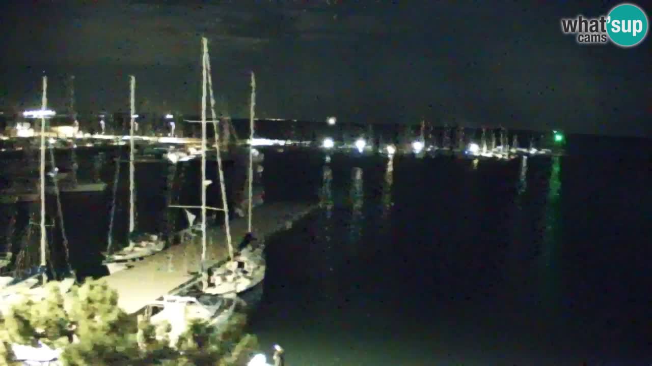 Webcam Bahía de Sistiana – Vista en directo del puerto deportivo y la costa