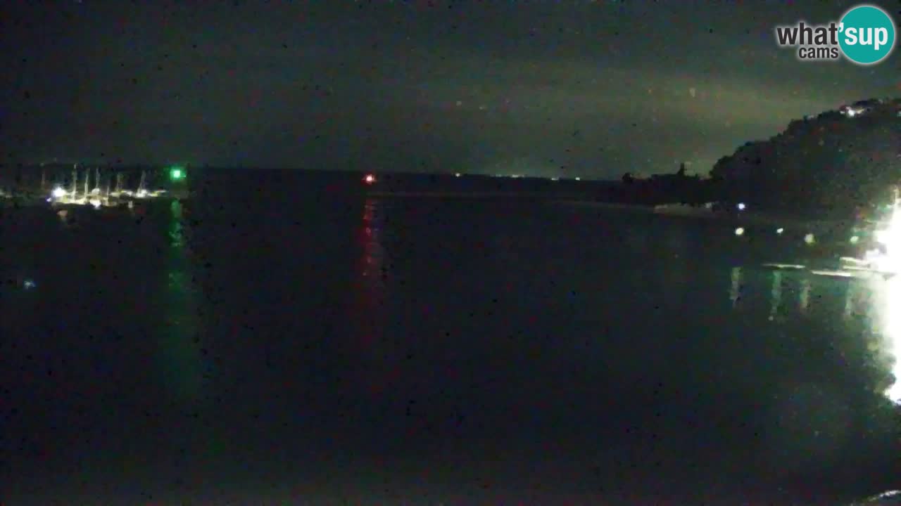 Webcam Bahía de Sistiana – Vista en directo del puerto deportivo y la costa