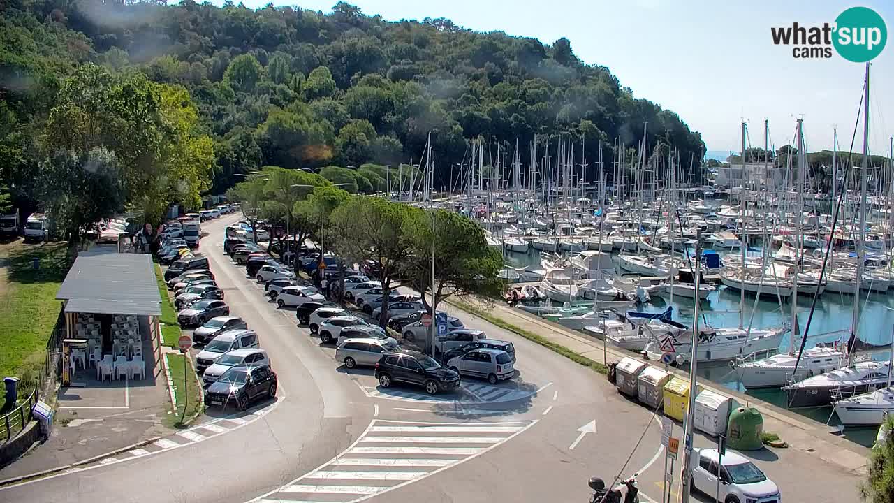 Webcam Bahía de Sistiana – Vista en directo del puerto deportivo y la costa