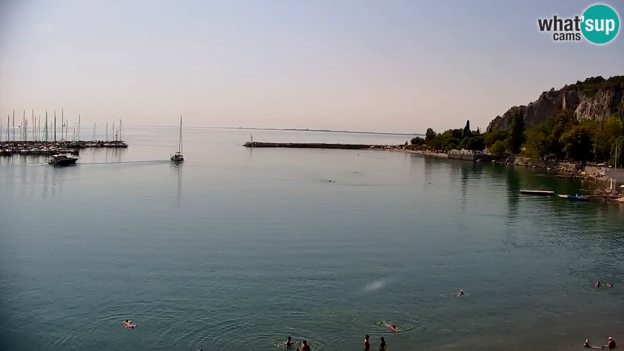 Spletna kamera Sesljanski zaliv – Pogled v živo na marino in zaliv