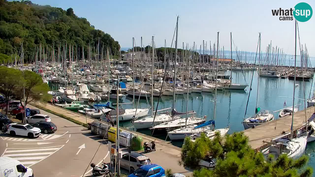Web kamera Sistiana Uvala – Pogled uživo na marinu i zaljev