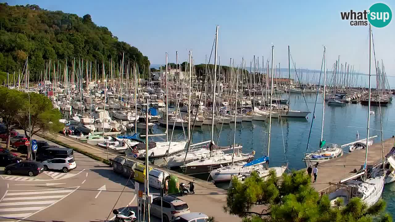 Webcam Baie de Sistiana – Vue en direct de la marina et de la baie