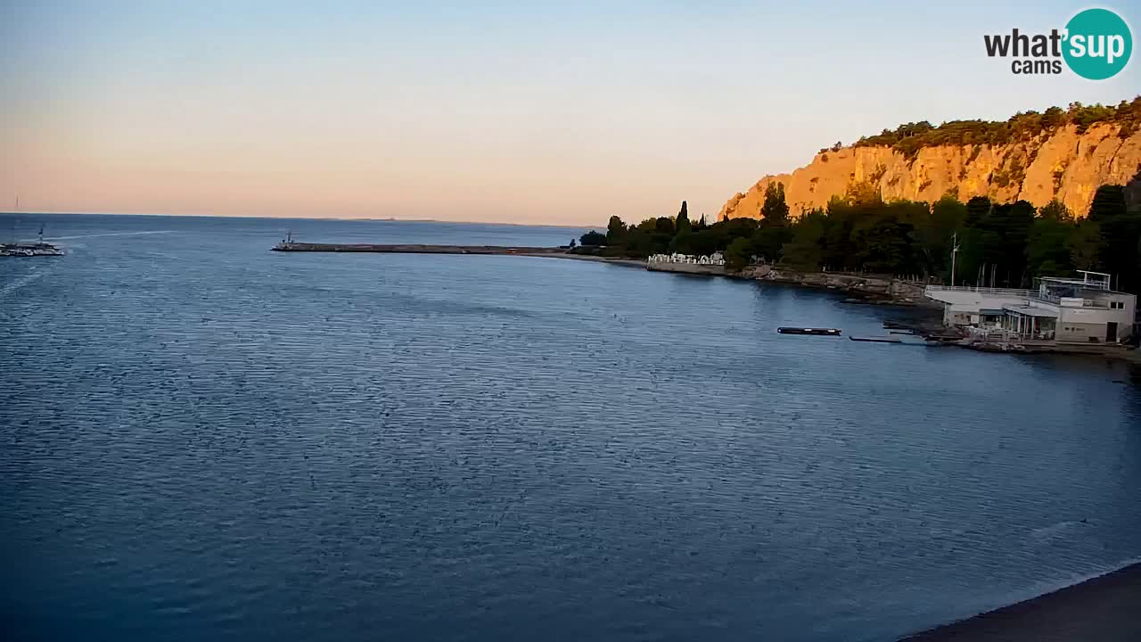 Webcam Bahía de Sistiana – Vista en directo del puerto deportivo y la costa
