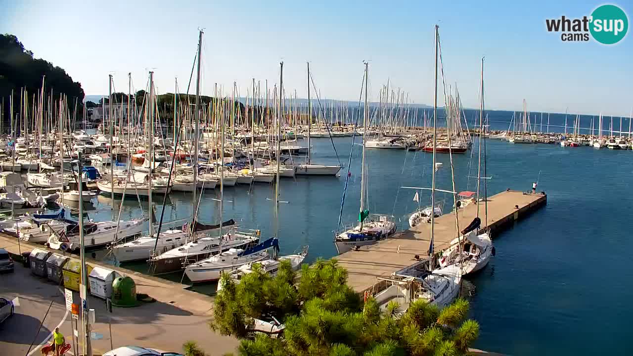 Webcam Bahía de Sistiana – Vista en directo del puerto deportivo y la costa