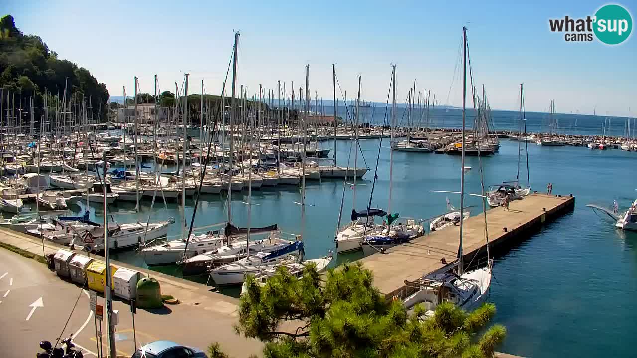 Webcam Baie de Sistiana – Vue en direct de la marina et de la baie