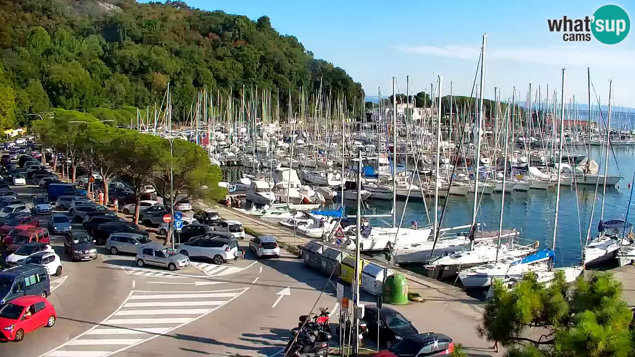 Web kamera Sistiana Uvala – Pogled uživo na marinu i zaljev
